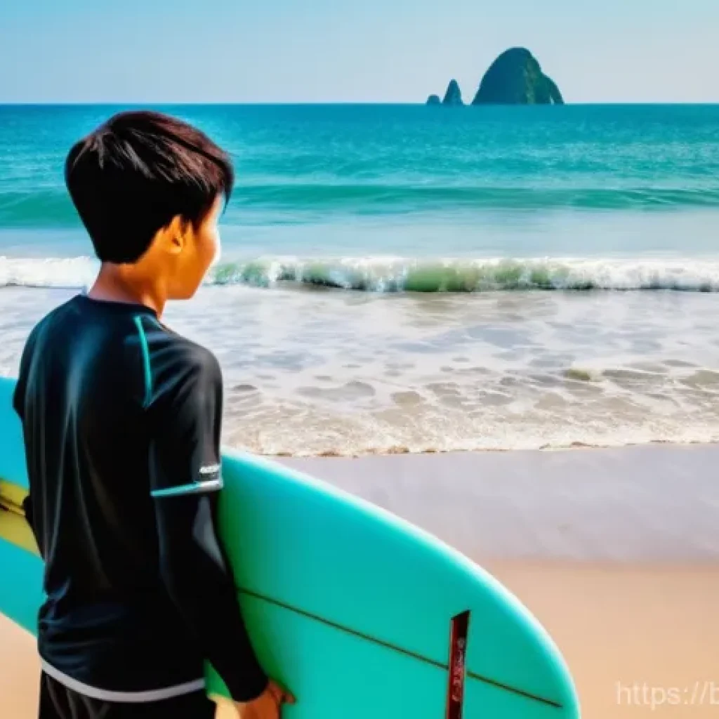 베트남에서 서핑 가능한 해변 - **Prompt 1: Serene Beginner Surfing in Da Nang**
    "A vibrant and uplifting scene at My Khe Beach,...